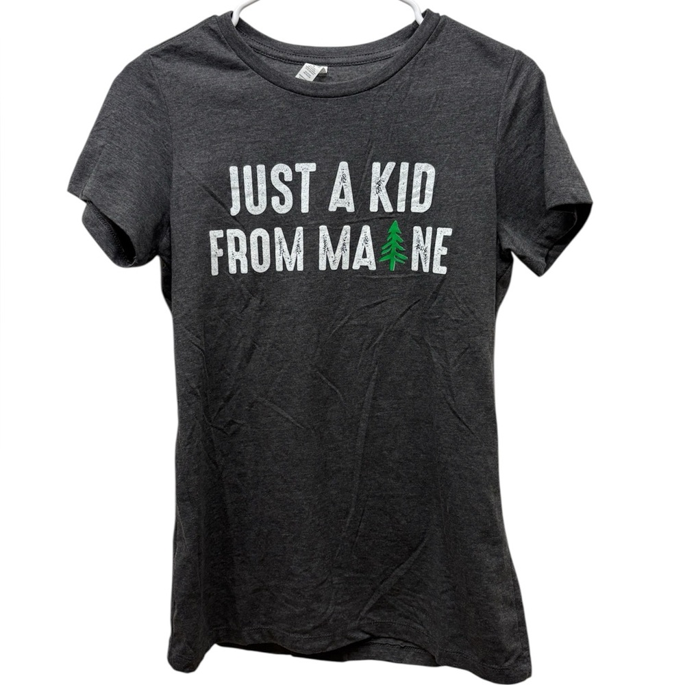 Women’s Grey T-Shirt - Just A Kid From Maine